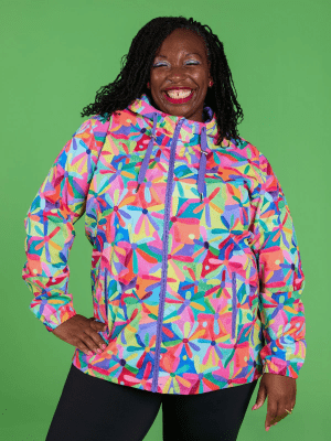 Rainbow Daisies Raincoat