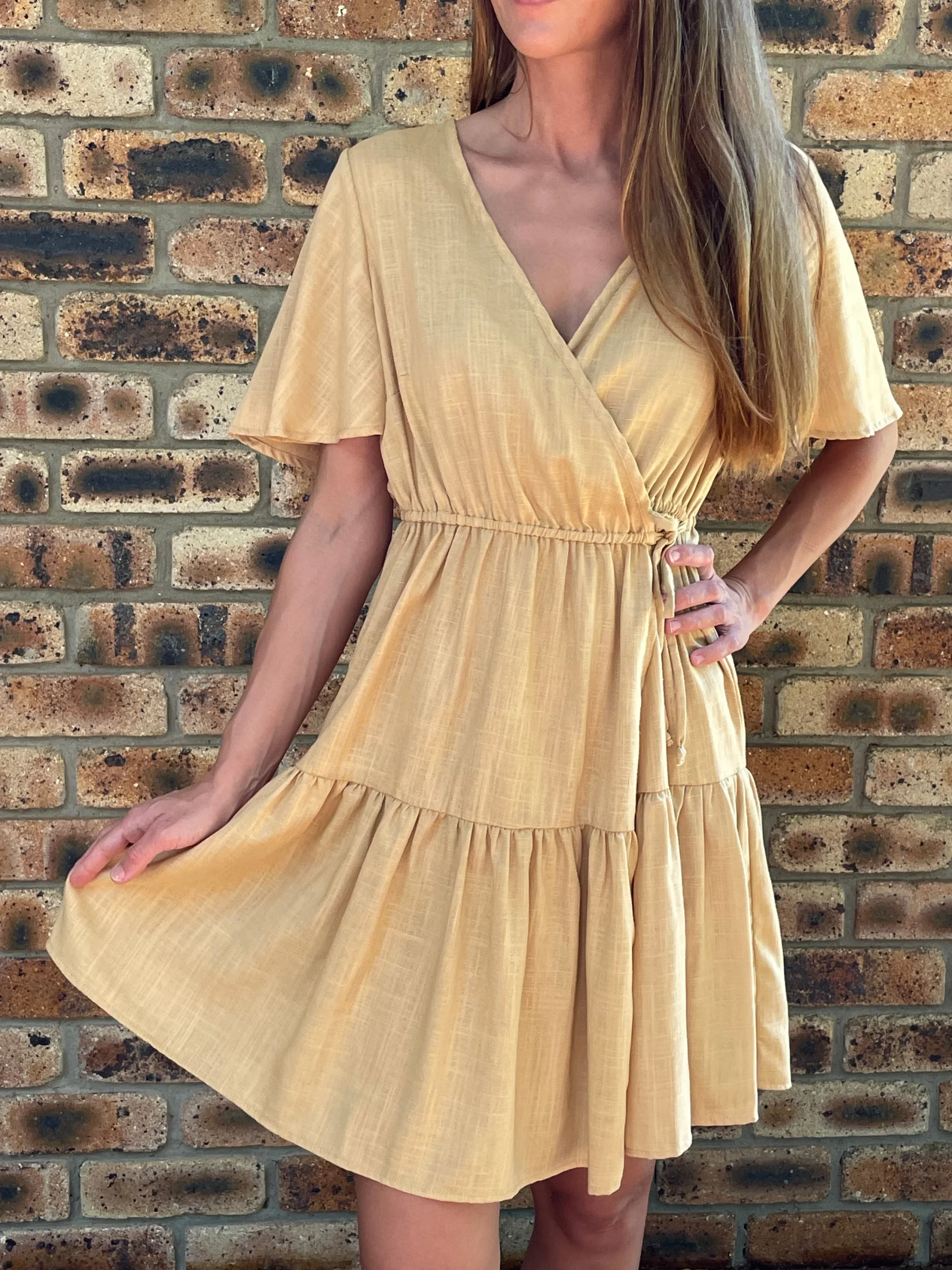 Wrap Me Up Linen Dress - Image 5