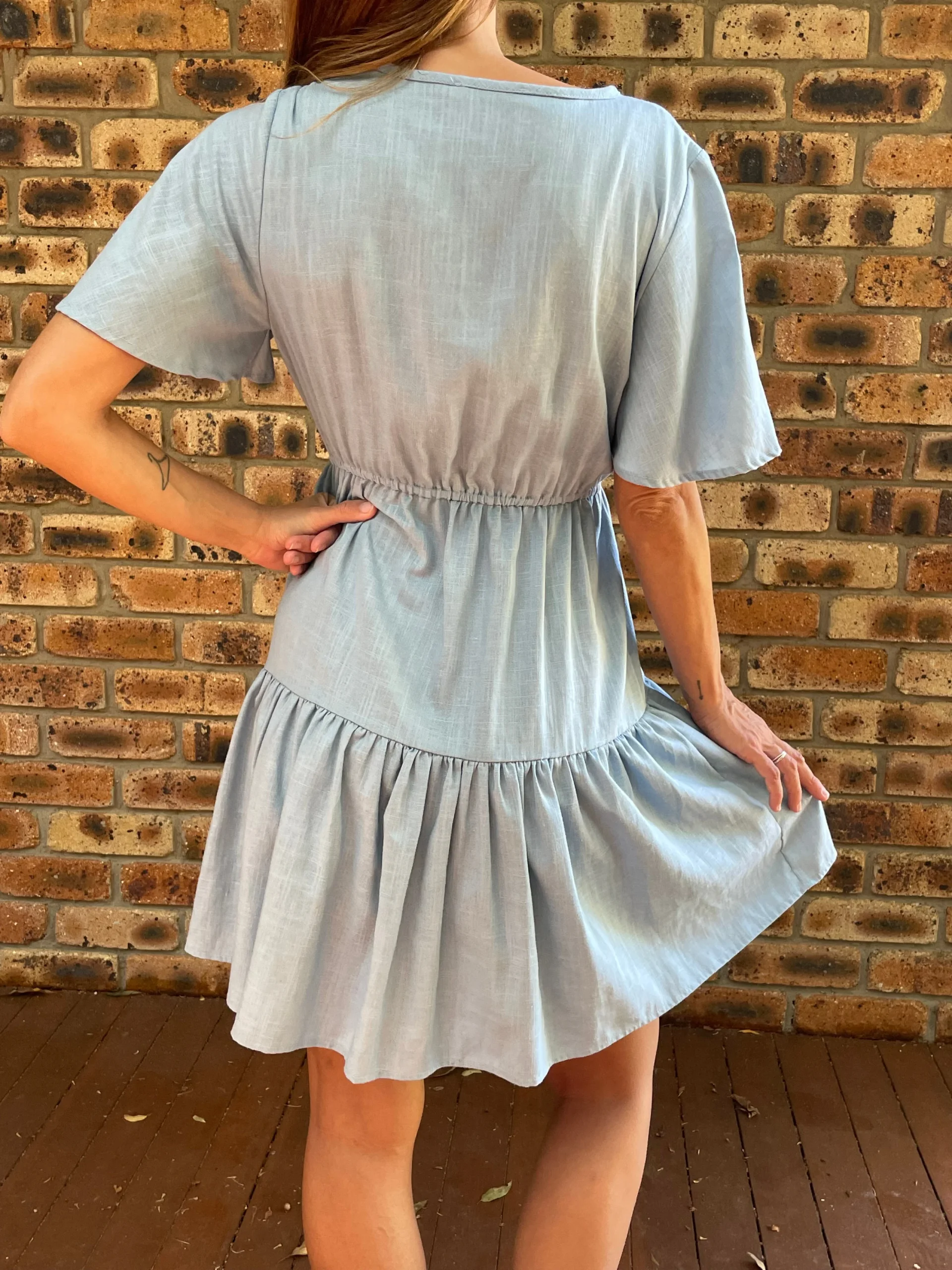 Wrap Me Up Linen Dress - Image 9
