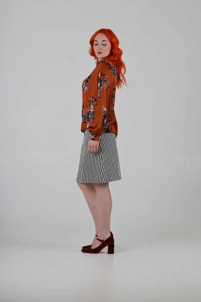 Anthony Shirt in Brown Floral Print - Image 4