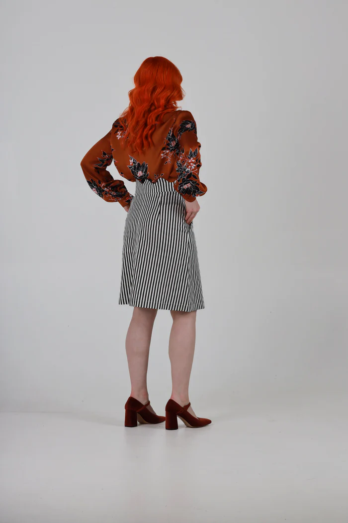 Anthony Shirt in Brown Floral Print - Image 10