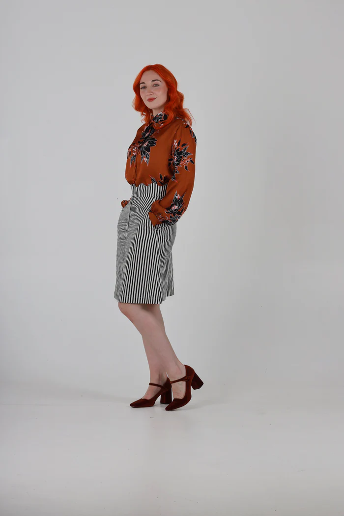 Anthony Shirt in Brown Floral Print - Image 3