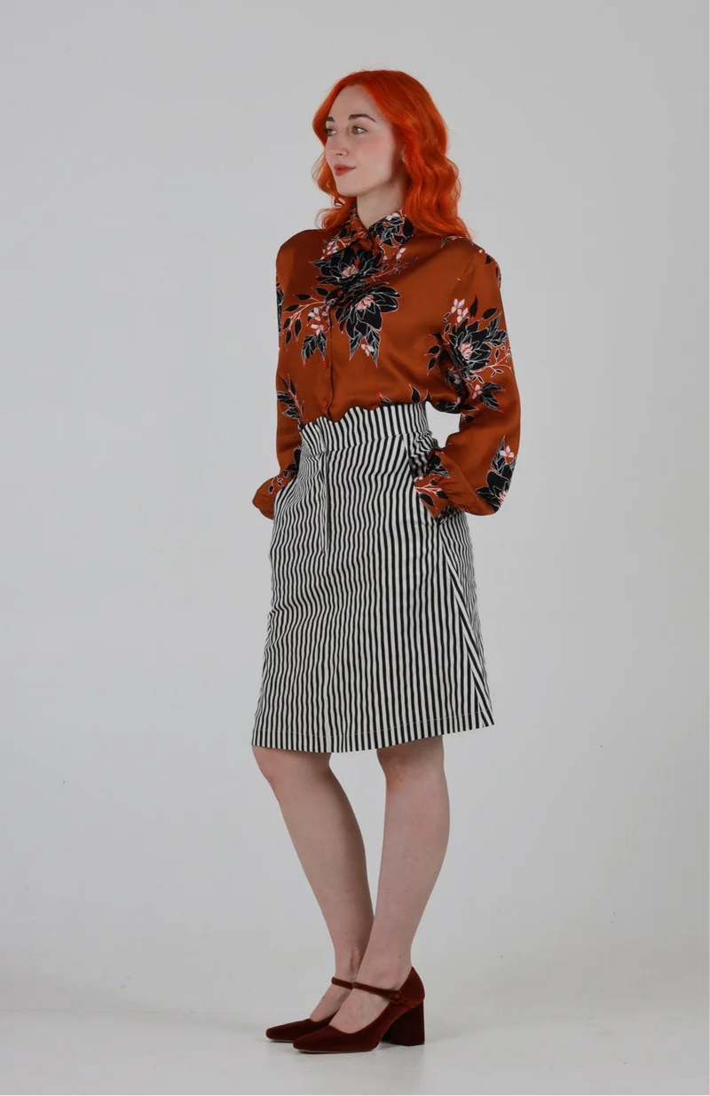 Anthony Shirt in Brown Floral Print