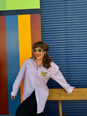 Happy Pappy Oversized Button Up Shirt