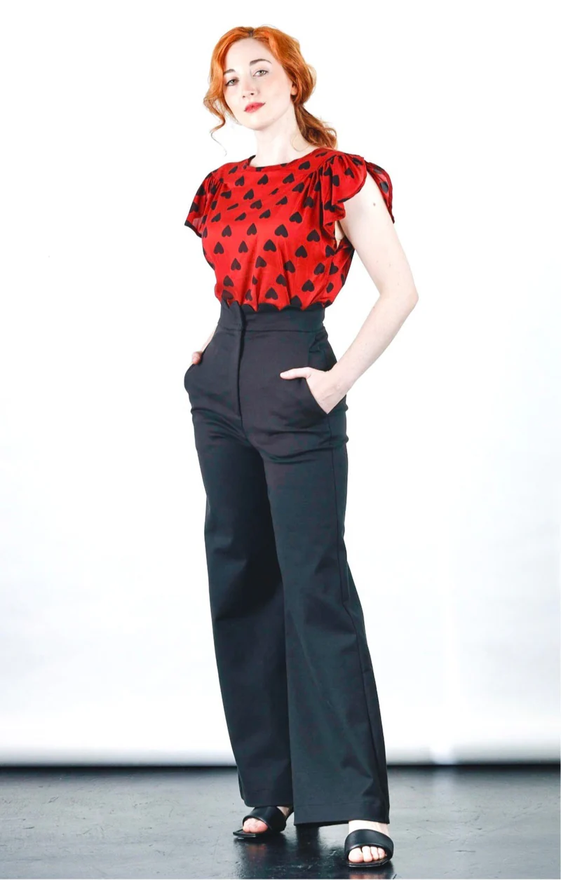 Black High Waisted Pants - Image 4