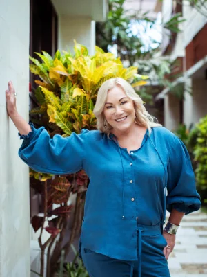 Puff Sleeve Shirt - Blue