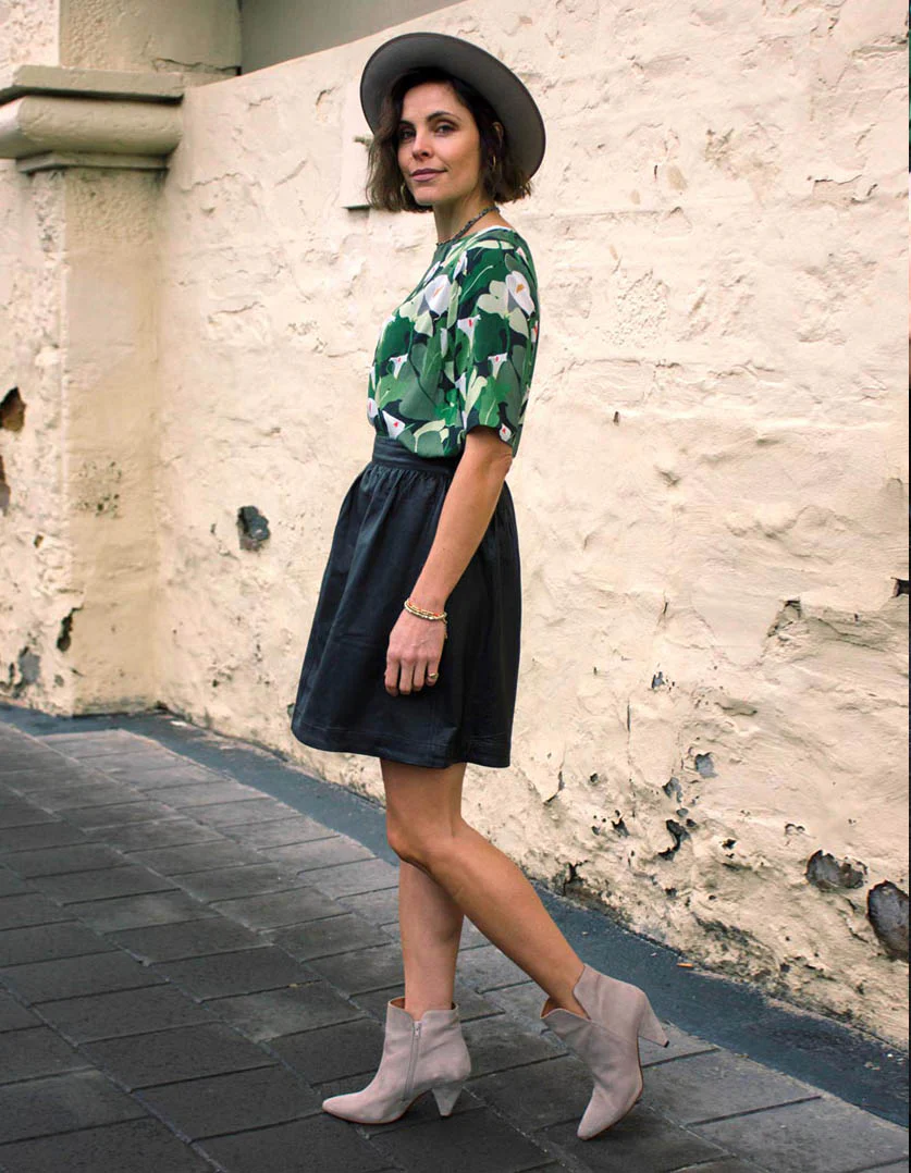 Phillipa Skirt in Leather - Image 6