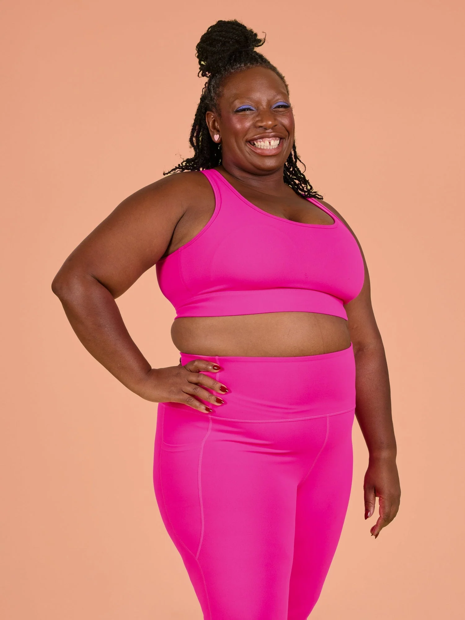 Hot Pink Liberty Hookback Crop - Image 5