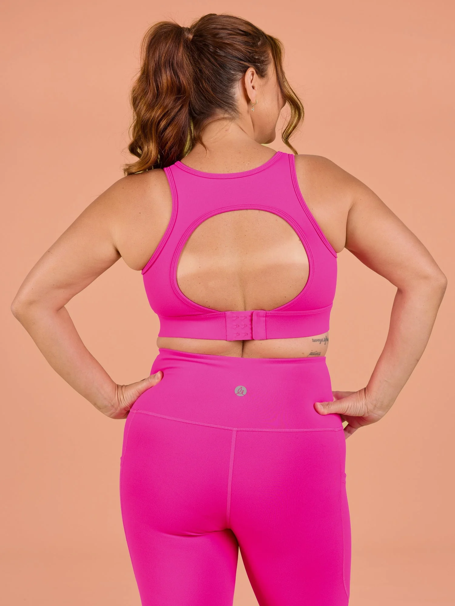 Hot Pink Liberty Hookback Crop - Image 3