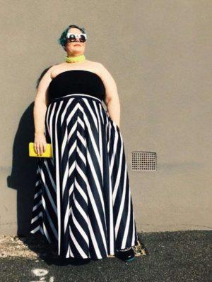 Custom Print Floor Length Maxi Skirt