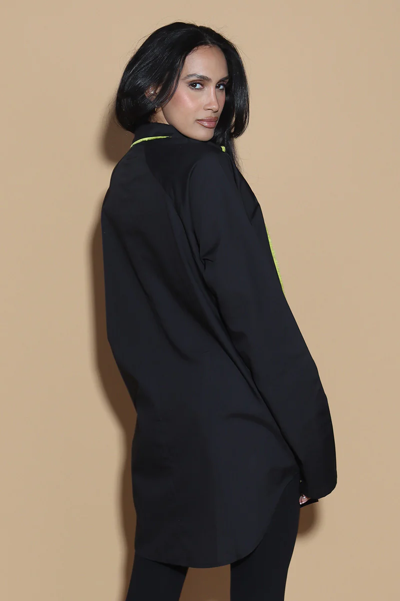 Fringe Benefits Shirt In Black - Image 2