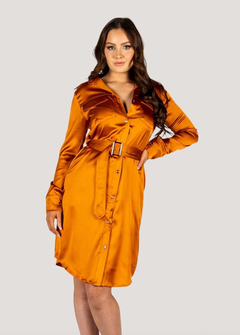 "Jackie" Trench Coat Dress - Image 6