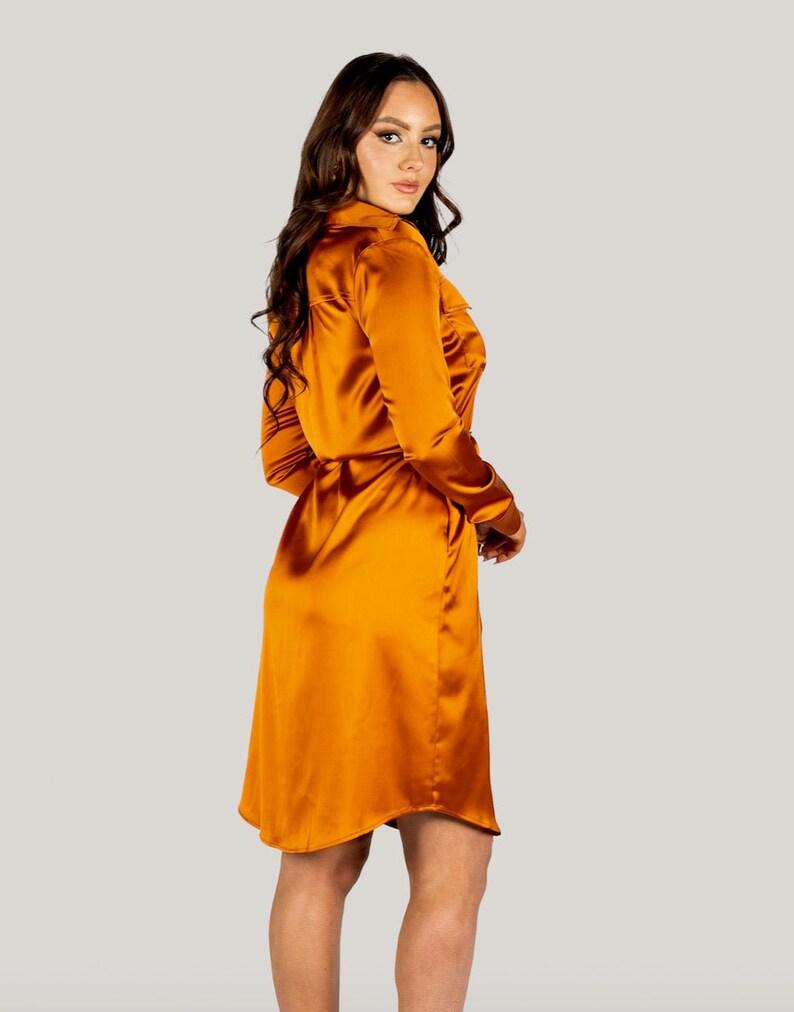 "Jackie" Trench Coat Dress - Image 5